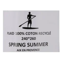 SPRING SUMMER Plaid 240x260cm Mixte NOIR Best