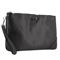 BILL TORNADE Pochette texturée poignet carbone 30x20x2cm Homme NOIR Hot