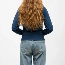 PANAME BROTHERS Polaire zippee taupe paula Femme BLEU INDIGO Discount