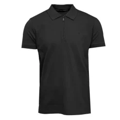 TORRENTE Polo classique zippé manches courtes Homme NOIR Hot