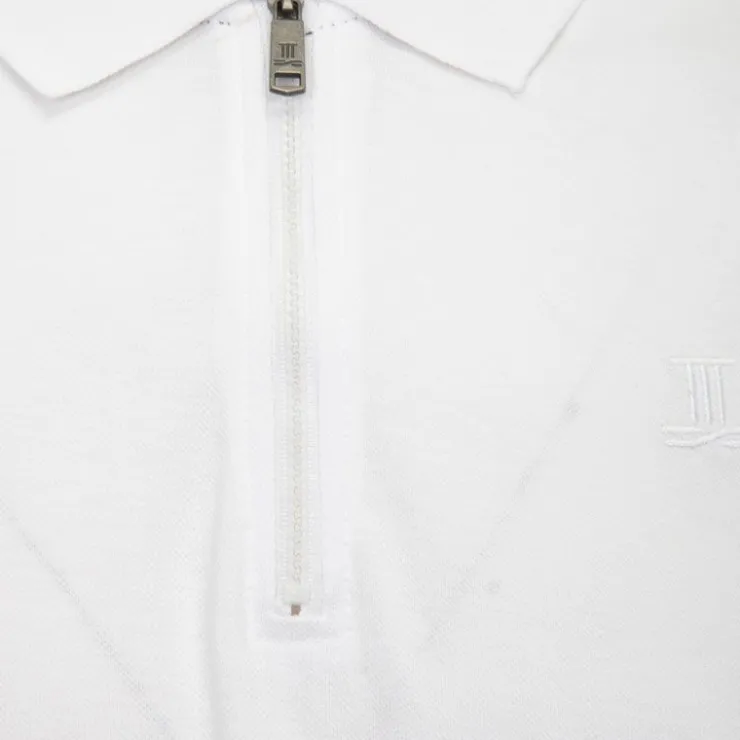TORRENTE Polo classique zippé manches courtes Homme BLANC Sale