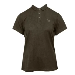 BURTON OF LONDON Polo coeur poitrine josiana Femme KAKI Online