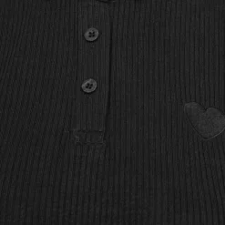 BURTON OF LONDON Polo coeur poitrine josiana Femme NOIR Online