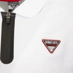 GEORGES RECH Polo color block col zippé avec logo écusson Homme NOIR Best
