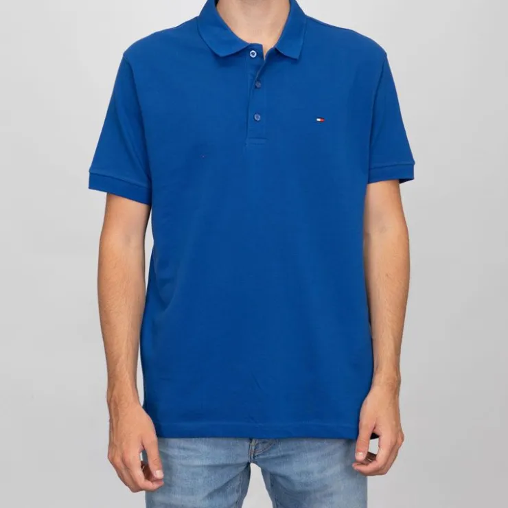 TOMMY HILFIGER Polo coton basique regular avec logo brodé Homme BLEU ROI Best