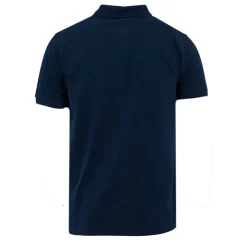 GEORGES RECH Polo coton col zippé imprimé Sport manuscrit Homme BLEU FONCE Outlet