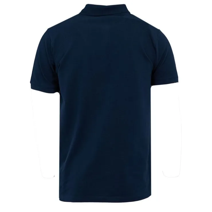 GEORGES RECH Polo coton col zippé imprimé Sport manuscrit Homme BLEU FONCE Outlet