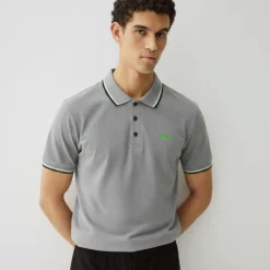 GIANFRANCO FERRE Polo coton Massimo ashrose avec liseré Homme BLEU Outlet