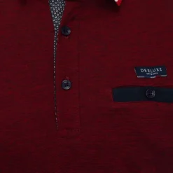DEELUXE 74 Polo drexler liserés manches avec poche Homme BORDEAUX Sale