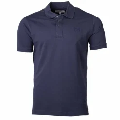 CERRUTI Polo Eduardo uni logo brodé Homme BLEU FONCE Outlet