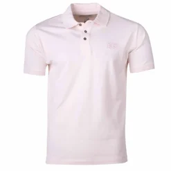 CERRUTI Polo Eduardo uni logo brodé Homme ROSE CLAIR Discount