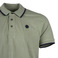 CERRUTI Polo en coton avec liseré isonzo Homme VERT CLAIR Outlet