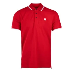 CERRUTI Polo en coton avec liseré isonzo Homme ROUGE Discount