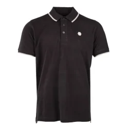 CERRUTI Polo en coton avec liseré isonzo Homme NOIR Outlet