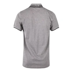 CERRUTI Polo en coton avec liseré isonzo Homme GRIS Sale