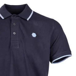 CERRUTI Polo en coton avec liseré isonzo Homme BLEU FONCE Sale