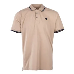 CERRUTI Polo en coton avec liseré isonzo Homme BEIGE Outlet