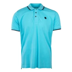CERRUTI Polo en coton avec liseré isonzo Homme TURQUOISE Best