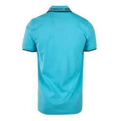CERRUTI Polo en coton avec liseré isonzo Homme TURQUOISE Best