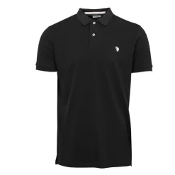 US POLO Polo en piqué king à manches courtes Homme NOIR Clearance