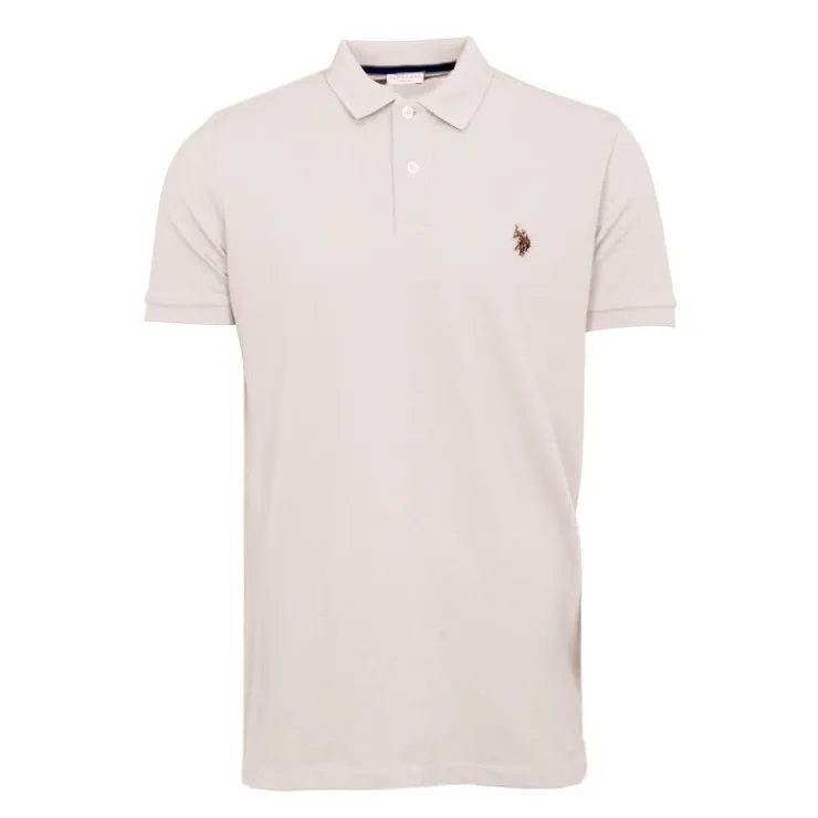 US POLO Polo en piqué king à manches courtes Homme BEIGE Best