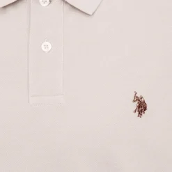 US POLO Polo en piqué king à manches courtes Homme BEIGE Best