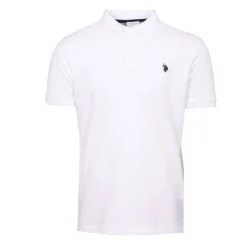 US POLO Polo en piqué king à manches courtes Homme BLANC Hot