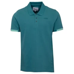 GIANFRANCO FERRE Polo Gianni à boutons coton texturé Homme VERT Online