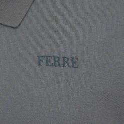 GIANFRANCO FERRE Polo Gianni à boutons coton texturé Homme VERT FONCE