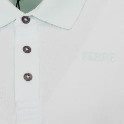 GIANFRANCO FERRE Polo Gianni à boutons coton texturé Homme VERT CLAIR