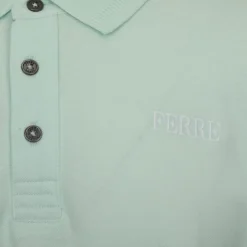 GIANFRANCO FERRE Polo Leandro coton avec boutons Homme VERT CLAIR Hot