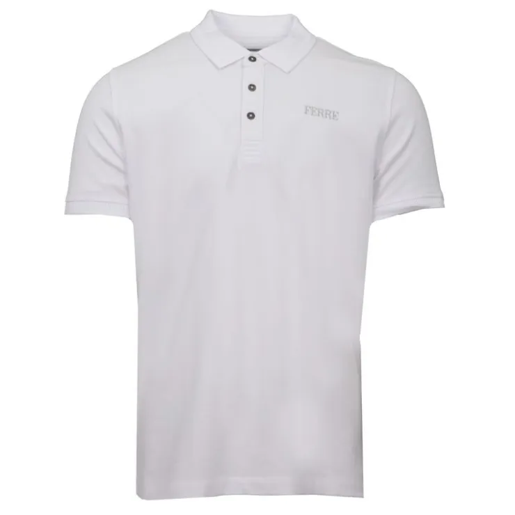 GIANFRANCO FERRE Polo Leandro coton avec boutons Homme BLANC Online