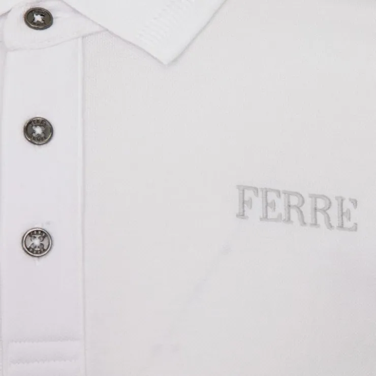 GIANFRANCO FERRE Polo Leandro coton avec boutons Homme BLANC Online