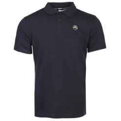 HELVETICA Polo logo brodé Homme BLEU FONCE Hot