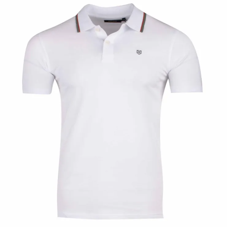 JACK & JONES Polo manches courtes 100% Coton Homme JACK AND JONES GRIS FONCE Hot