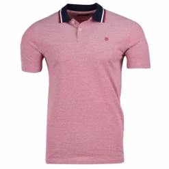 JACK & JONES Polo manches courtes 100% Coton Homme JACK AND JONES ROUGE Best