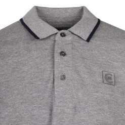 CERRUTI Polo manches courtes bormida avec logo Homme GRIS Hot