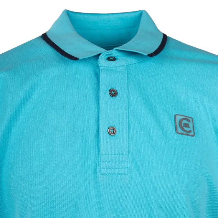 CERRUTI Polo manches courtes bormida avec logo Homme TURQUOISE Hot