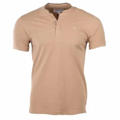 CERRUTI Polo manches courtes col mao firenza Homme BEIGE Hot