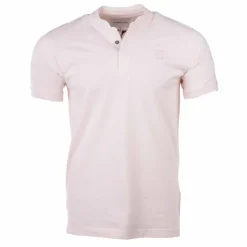 CERRUTI Polo manches courtes col mao firenza Homme ROSE CLAIR Discount
