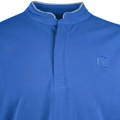 CERRUTI Polo manches courtes col mao firenza Homme BLEU ROI