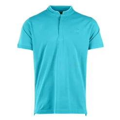 CERRUTI Polo manches courtes col mao firenza Homme TURQUOISE New