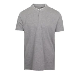 CERRUTI Polo manches courtes col mao firenza Homme GRIS Outlet