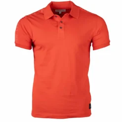 CERRUTI Polo manches courtes coton doux bande logo épaule ballabile Homme ROUGE Best