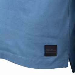 CERRUTI Polo manches courtes coton doux bande logo épaule ballabile Homme BLEU Sale