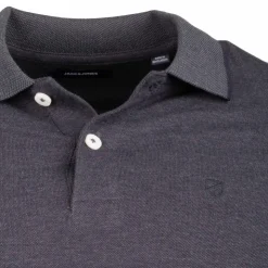 JACK & JONES Polo manches courtes Homme GRIS FONCE Discount
