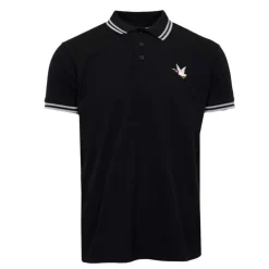 CHEVIGNON Polo manches courtes liserés col Sherman Homme NOIR Discount