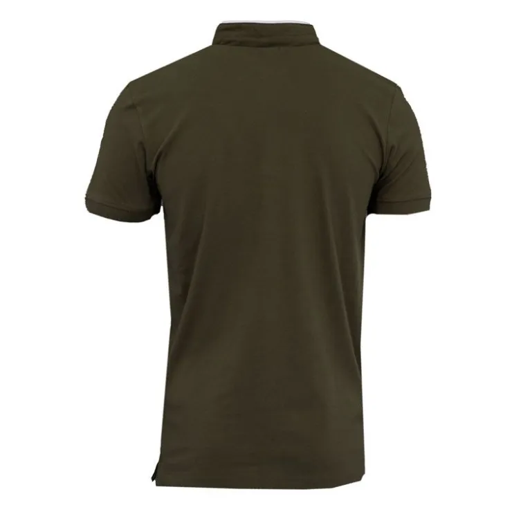 TORRENTE Polo mao manches courtes avec liseré coloré Homme KAKI Discount