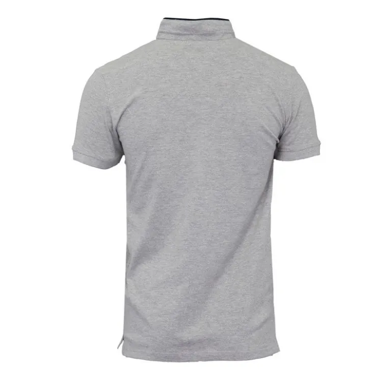 TORRENTE Polo mao manches courtes avec liseré coloré Homme GRIS CLAIR New