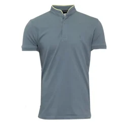 TORRENTE Polo mao manches courtes avec liseré coloré Homme BLEU PETROLE Best